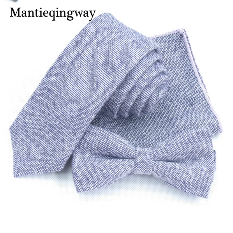 Mantieqingway модный мужской шерстяной + галстук из полиэстера галстук-бабочка платок