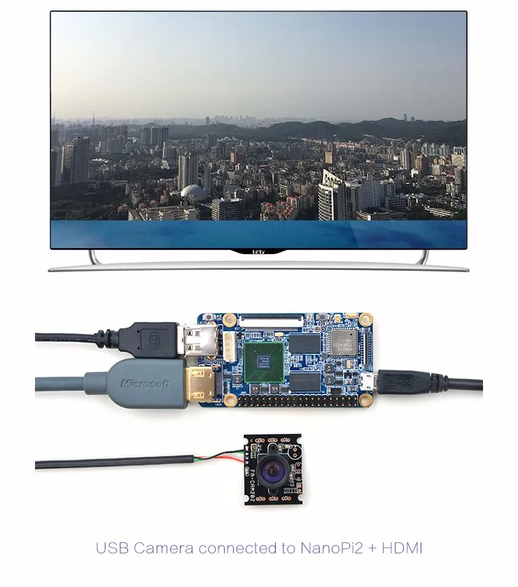FA-CAM202 2-мегапиксельная USB камера, 200 миллионов пикселей USB камера, для NanoPi2 под Debian, Plug and Play, высокопроизводительный чип