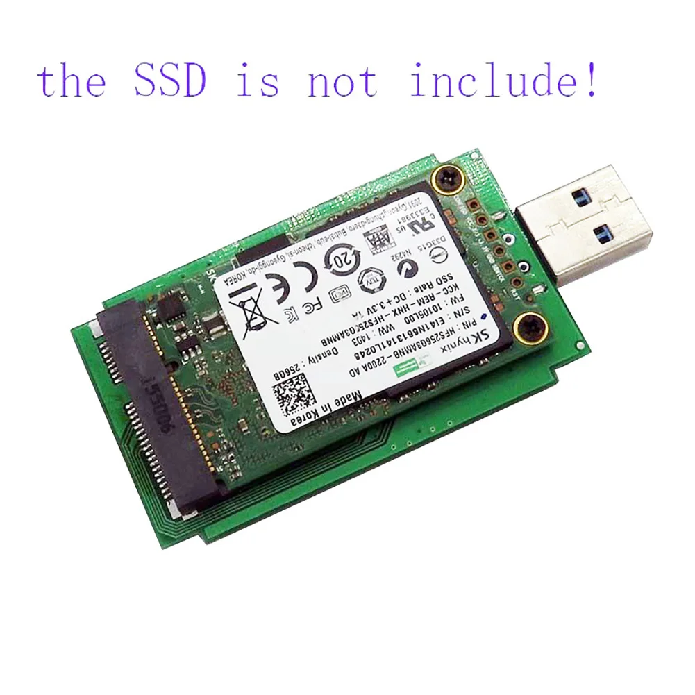 Корпус mSATA SSD для мобильного жесткого диска Mini PCIe к USB 3 0 адаптер чехол|Корпус