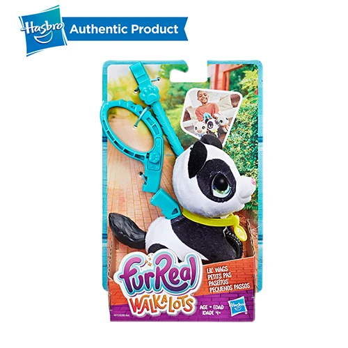 PANDA Hasbro FurReal Friends Walkalots большой Wags Единорог кошка, большая собака, котенок, Lil' Wags кролик, ходунки мех Домашние животные игрушки и подарки для детей - Цвет: PANDA