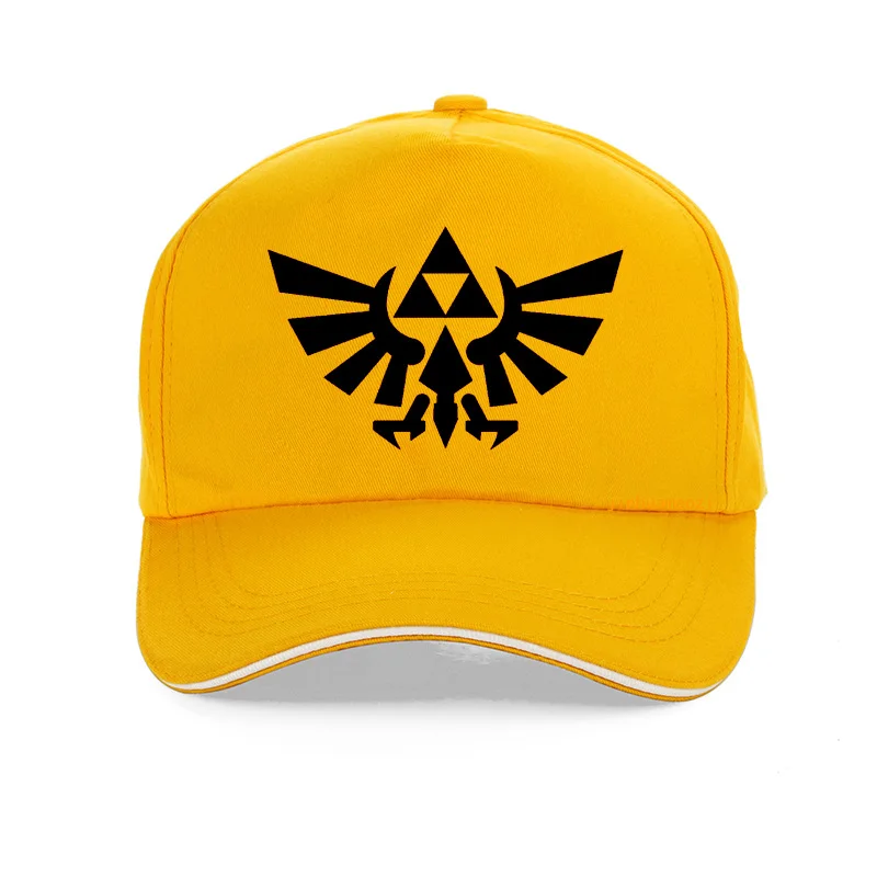 quality 100%cotton The Legend Of Zelda Triumphant Triforce print baseball Cap men Women classic game zelda hat snapback bone - Цвет: Цвет: желтый