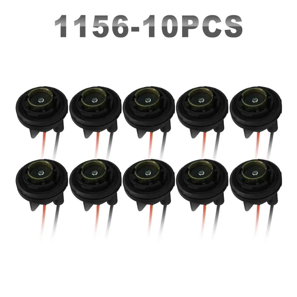1156 Special Socket 10 штук 2 H4 1156 3157 спецвставка со жгутом проводов H11 разъем автомобильная проводка комплект автомобильных фильтров Электроники расходные материалы - Цвет: 1156 Special Socket