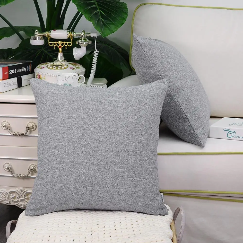 CaliTime упаковка из 2 высококачественных удобных чехлов для подушек диванов