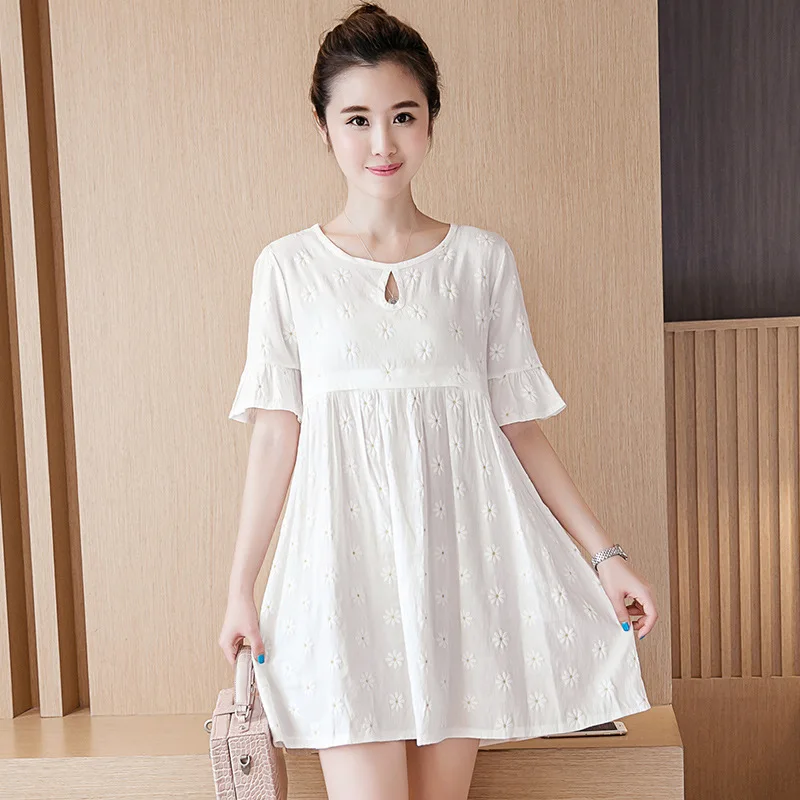 2018 новые летние модные беременная женщина Печать Хлопок Грудное вскармливание