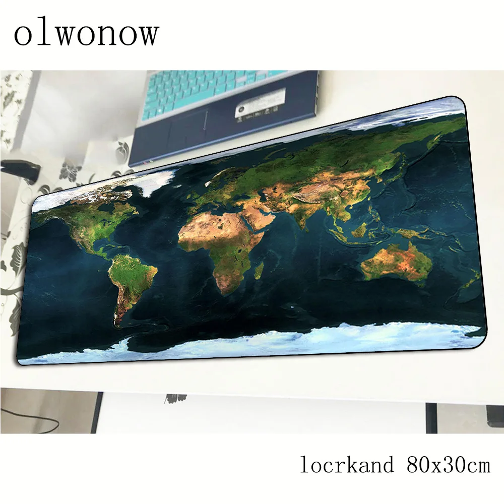Игровой коврик для мыши с картой мира 800x300x3 мм|Коврики мышей| |