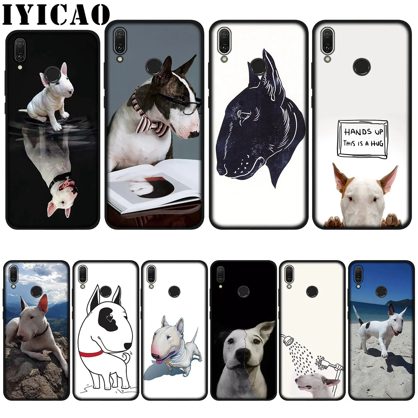 IYICAO бульдотерьер бультерьер собака Новинка Fundas мягкий чехол для huawei P20 Pro P10 P8 P9 P30