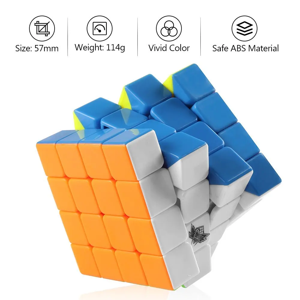 D FantiX Mini Cyclone Boys 4x4 speed Cube Невидимый волшебный куб 4x4x4 Пазлы игрушки (57 мм версия