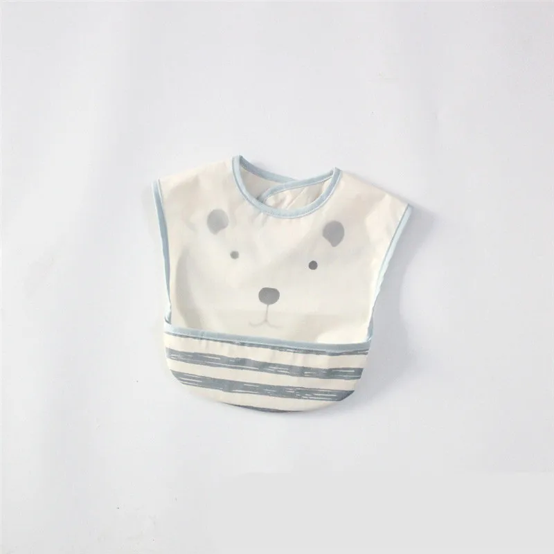 Toddler Baby Waterproof Sleeveless Bibs Burp Apron Polar bear Feeding Smock Clothing &amp Cloths | Детская одежда и обувь