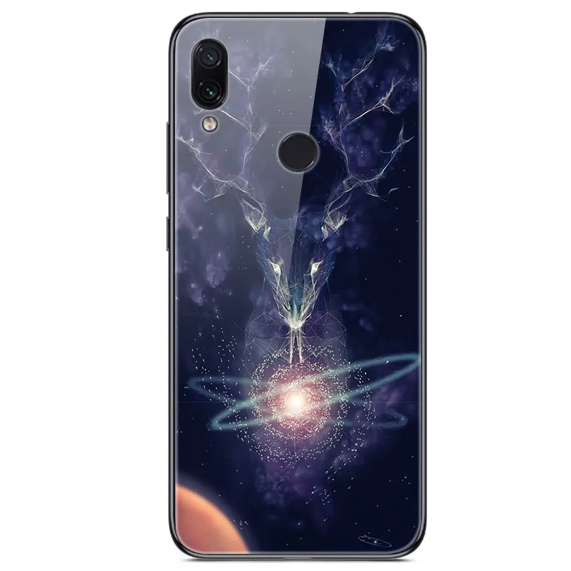 15 Чехол для Xiaomi Redmi note 7 чехол для Redmi note 7S из закаленного стекла, жесткий чехол с принтом для Xiaomi Redmi note 8 Pro Bumper Note8 - Цвет: 15