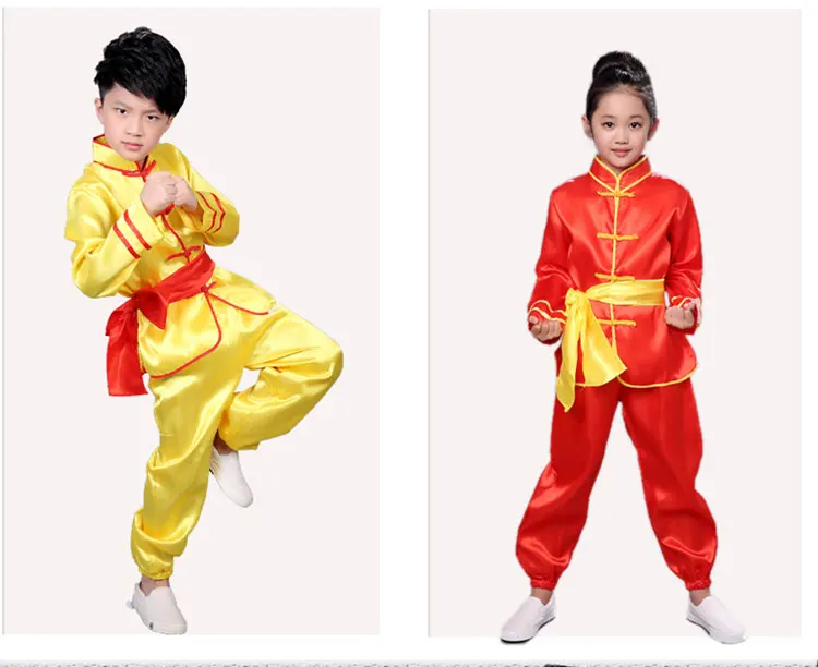 Tae Kwon Do Kids Wushu/Китайская традиционная одежда для мальчиков китайский костюм