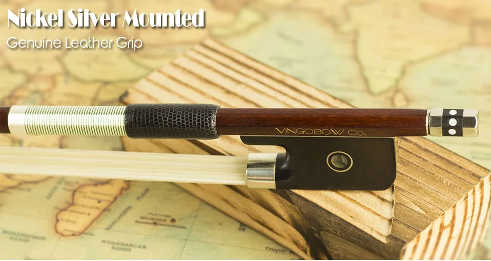 Vingopow 850M Pernambuco VIOLA Лук Ebony Frog никель-серебро Встроенная теплый чистый тон для профессионального игрока прямой