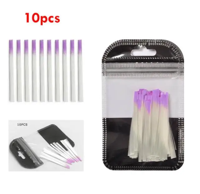 10pcs Fibernails Для ремонта ногтей, стекловолоконная шелковая обертка, самоклеющаяся, анти-повреждение, сделай сам, сильная защита, усиленная наклейка для наращивания - Цвет: 10pcs Fibernails