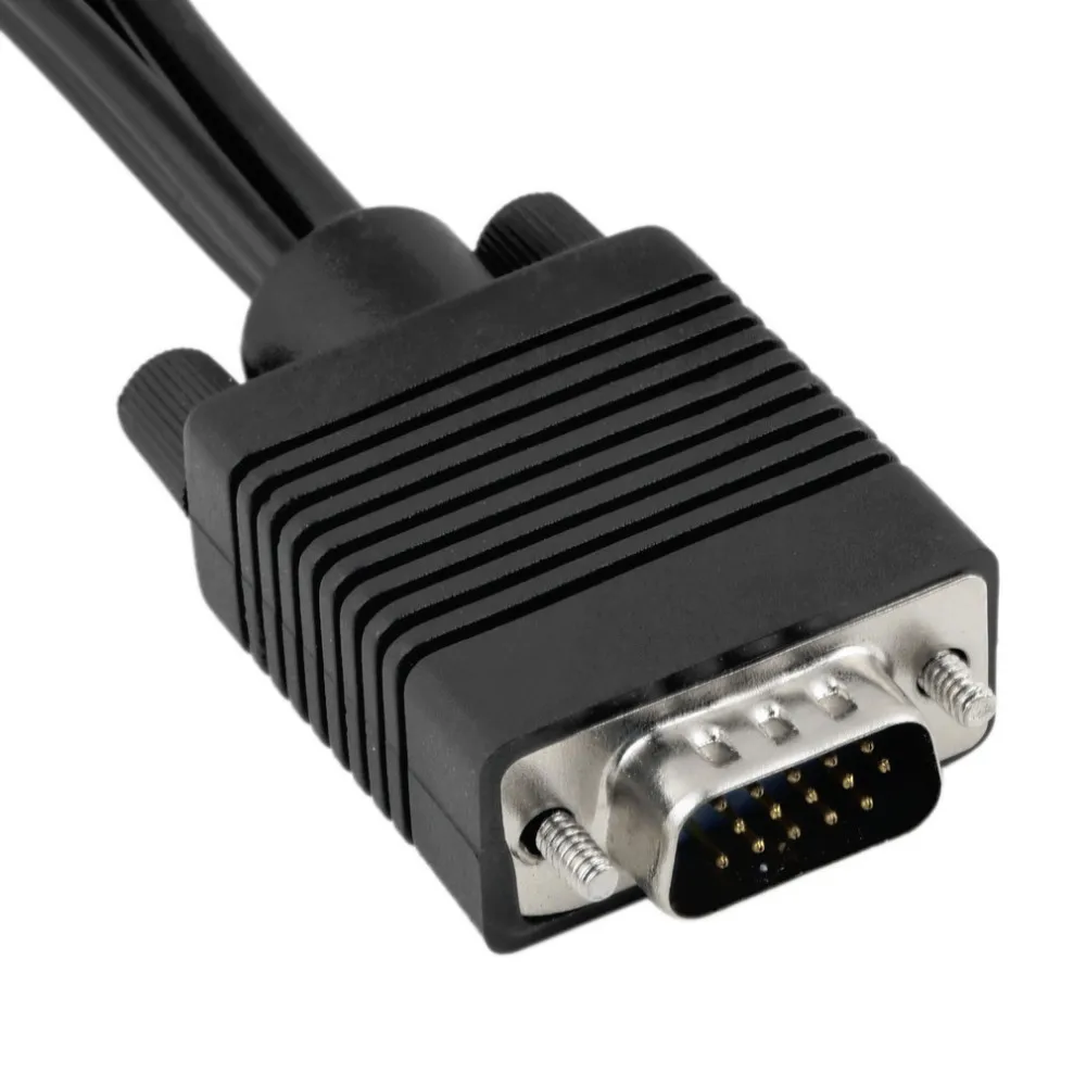 VGA SVGA к S-VIDEO 3 RCA Женский конвертер Кабель видео ТВ выход S-Video AV адаптер! |
