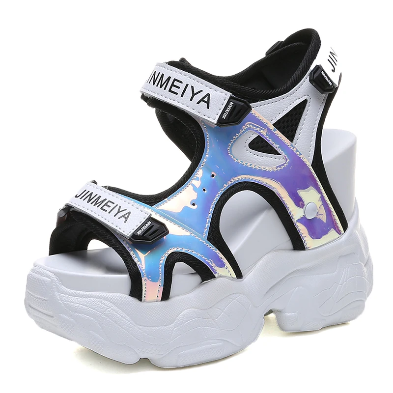 Fujin/летние сандалии на толстой рифленой подошве Прямая поставка Женские