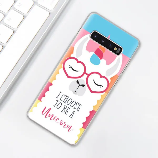 011 Милый ламы Альпака чехол для телефона для samsung Galaxy S10e S10 плюс S7 S8 S9 Plus, Note 8, 9, 10, плюс S10 5G M20 M30 жесткий чехол Coque - Цвет: 011