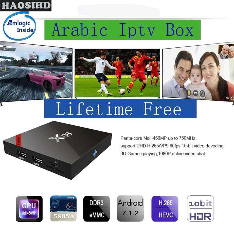 X96 tv box Free forever Smart телевидение IPTV арабский пожизненный бесплатно 2000+ арабские африканские Америка chs хорошо для Австралии Швеции live