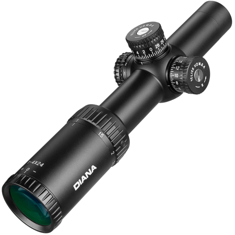 Тактический сетчатый прицел Diana 1-4X24 с мишенью охотничьи прицелы для оптики