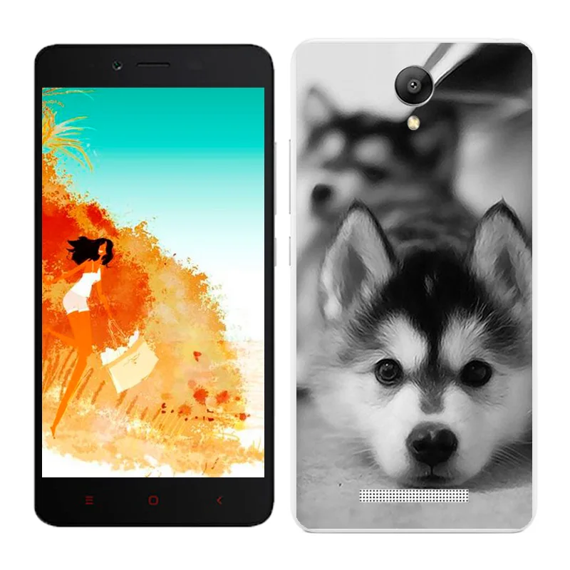 02 Чехлы для Xiaomi Redmi Note 2, Мягкая силиконовая задняя крышка для телефона Redmi Note2, черный чехол с рисунком Пейзажа для Hongmi Note2 - Цвет: 02