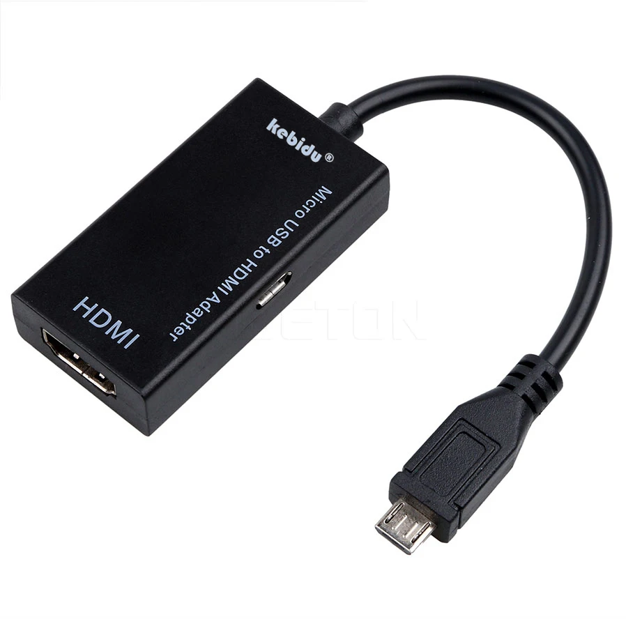 Адаптер Kebidu 1080P Micro USB HDMI совместимый с HD HDTV гнездовой адаптер кабель Conventor для MHL
