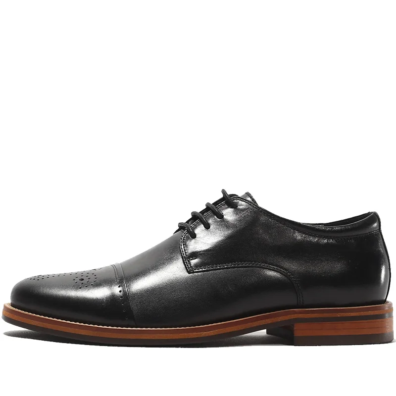 Новейшая модель Роскошные итальянские туфли-оксфорды из воловьей кожи с резным