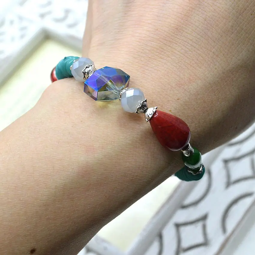 Лидер продаж модные браслеты со стеклянными бусинами и из сплава ювелирные