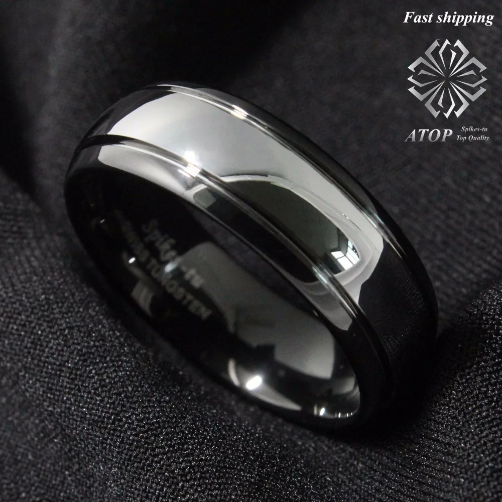Мужское кольцо из карбида вольфрама 8 мм|tungsten carbide ring|carbide ringmens wedding band |