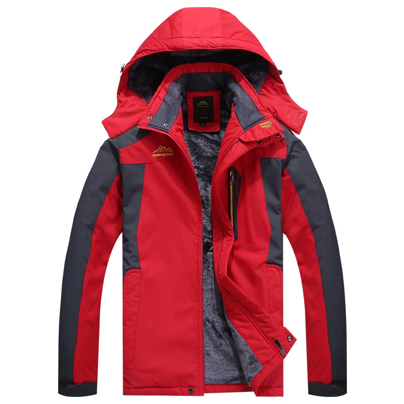 Мужская зимняя водонепроницаемая куртка Befusy 9XL 2019 из флиса уличное Спортивное