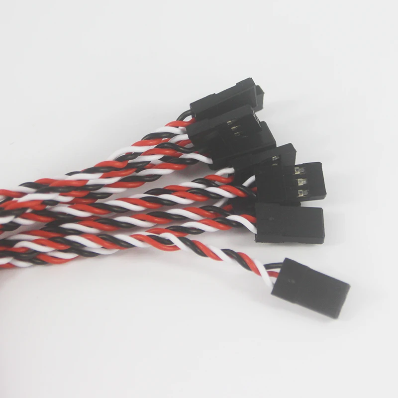 OliYin 20 шт. 15 см 150 мм 26AWG 30 ядер Futaba JR Штекерный с защитой от помех сервоудлинитель