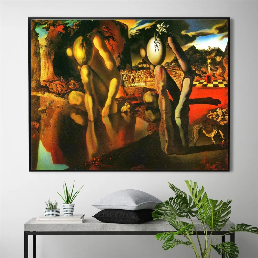 Сальвадор Дали виртуальная мечта холст Художественная печать Постер настенные