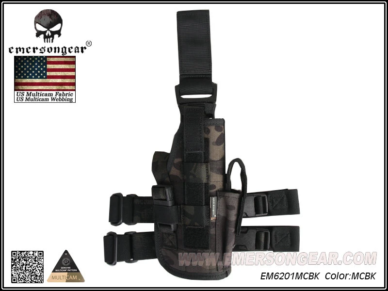 MCBK EmersonGear продаж кобура 500D Нейлон Мультикам тропический Arid черный EM6201 - Цвет: MCBK