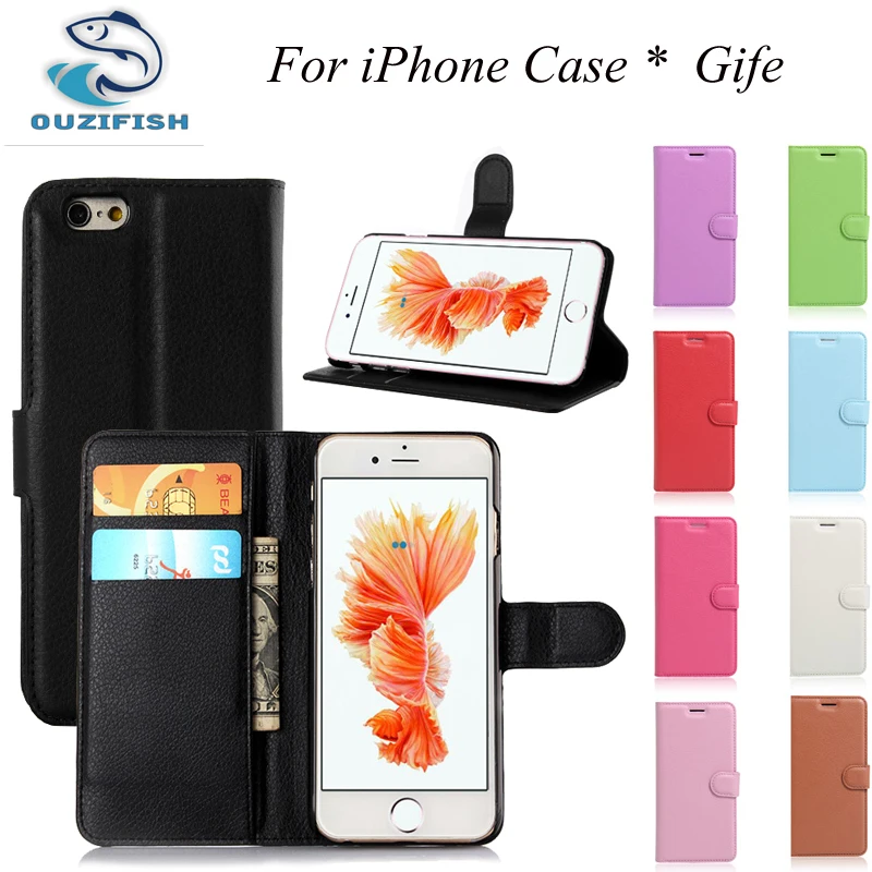 (OUZIFISH) роскошные чехлы для iphone 4 4S 5 SE 5S 5C 6 6S 7 PLUS чехол телефона с подставкой