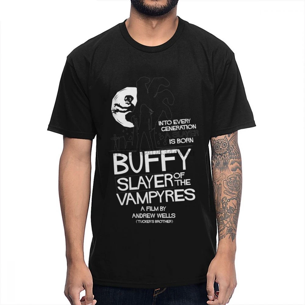 Buffy The Vampire Slayer здоровая хлопковая футболка графический S 6XL большие размеры Homme