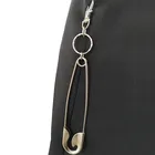 Унисекс панк металлический кошелек пояс-цепочка рок брюки-хипстер Жан брелок серебряное кольцо с зажимом брелок мужские хип хоп ювелирные изделия