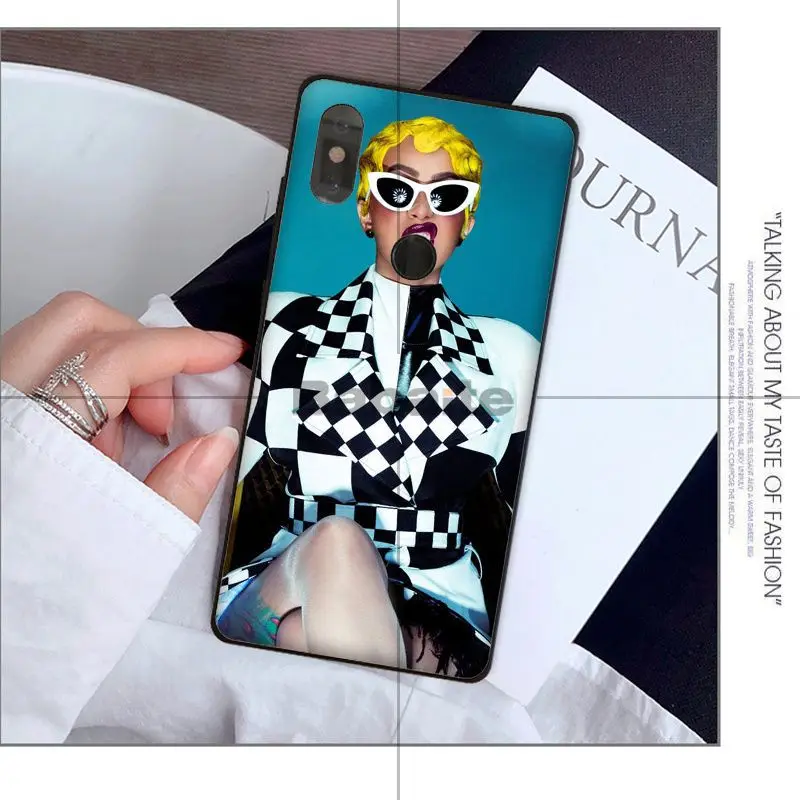 Babaite American Rap Singer Cardi B Coque Shell Phone Case for Xiaomi Mi 8 SE 6 Note 3 MIX 2 2S Cover | Мобильные телефоны и