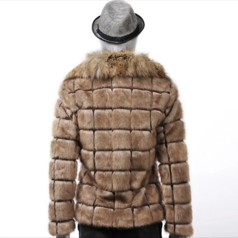 Мужская куртка с искусственным мехом S/3Xl Повседневная Верхняя одежда меховым