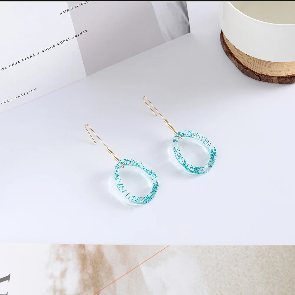 Модные ювелирные изделия акриловый серьги оптом минимальный заказ 120 пар срок