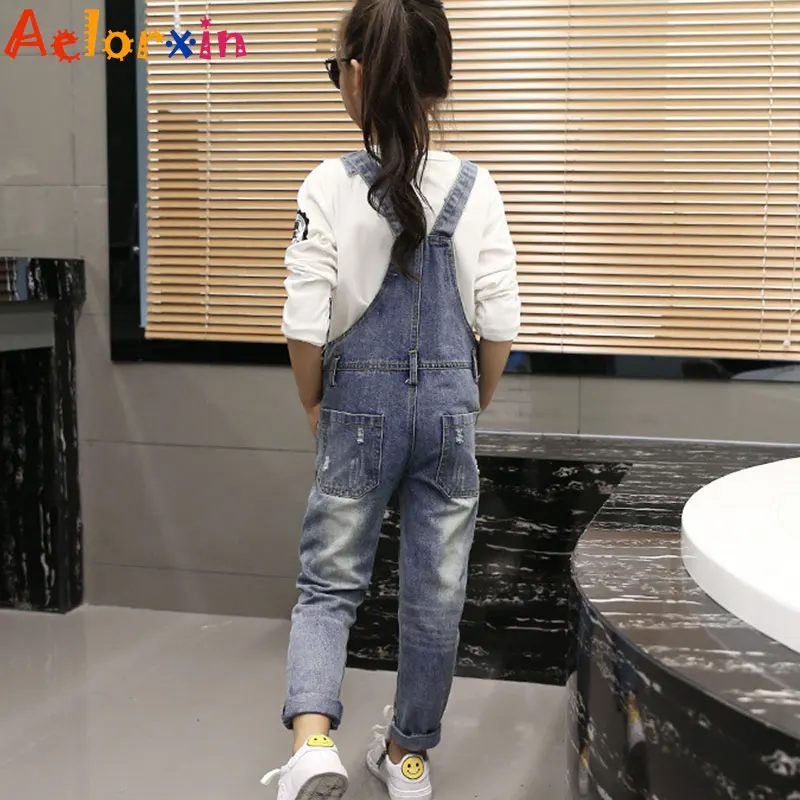 Джинсовые комбинезоны высокое качество весенняя детская одежда 2017 года