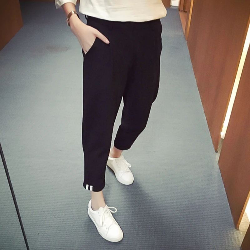 Новинка 2019 года весенне-осенние штаны-шаровары женские штаны с высокой талией