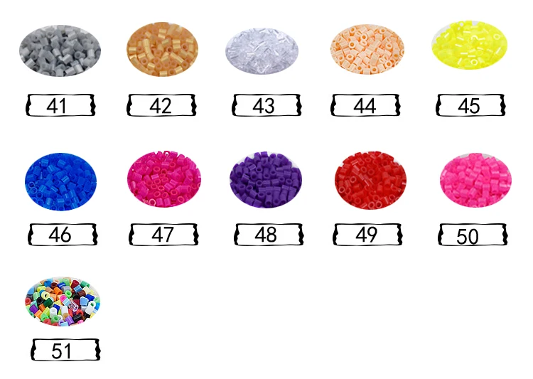 DOLLRYGA 5 мм, 1000 шт, 50 цветов, бусины для детей, Хама, бусины Perler, сделай сам, пазлы, Горох, высокое качество, подарки ручной работы, детские игрушки
