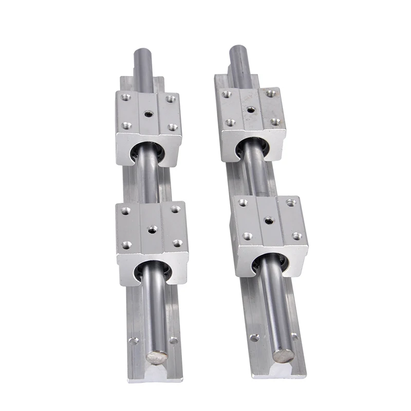 2pcs SBR12 450mm 12MM Linear Guide Rail 4pcs SBR20UU Bearing Blocks For CNC Part Tools XYZ | Guides