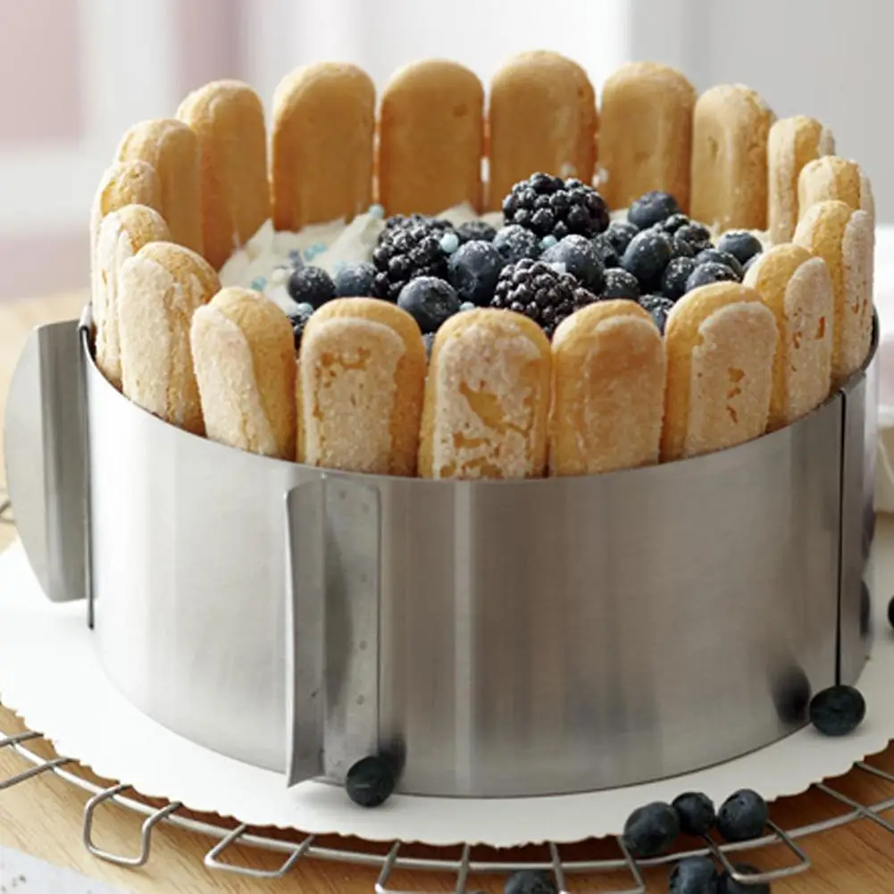 1 шт. Выдвижная круглая форма для мусса выпечки набор инструментов из нержавеющей