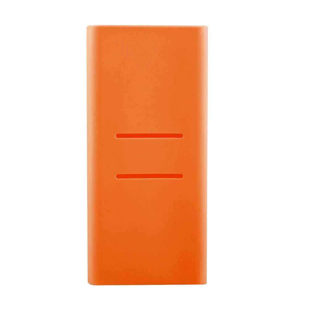 Orange Для Xiaomi power bank чехол, силиконовый чехол, портативная Внешняя батарея, крышка для 20000 mAh, Xiaomi power Bank - Цвет: Orange