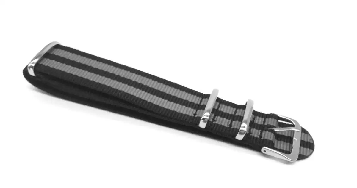 James Bond 007 20mm 22mm Nato Strap Watch Band Men Silver Pin Buckle Canvas Watch Strap
