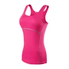 Рубашка для йоги, спортивный Быстросохнущий жилет, высокая эластичность, облегающая женская одежда для фитнеса, тренажерного зала, бодибилдинга