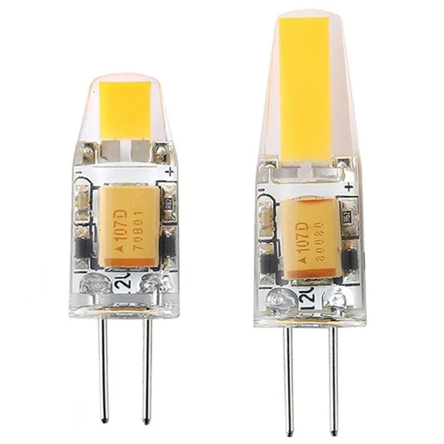 10 шт. COB LED G4 лампа с регулируемой яркостью 3 Вт 6 AC/DC12V Светодиодные лампы заменить