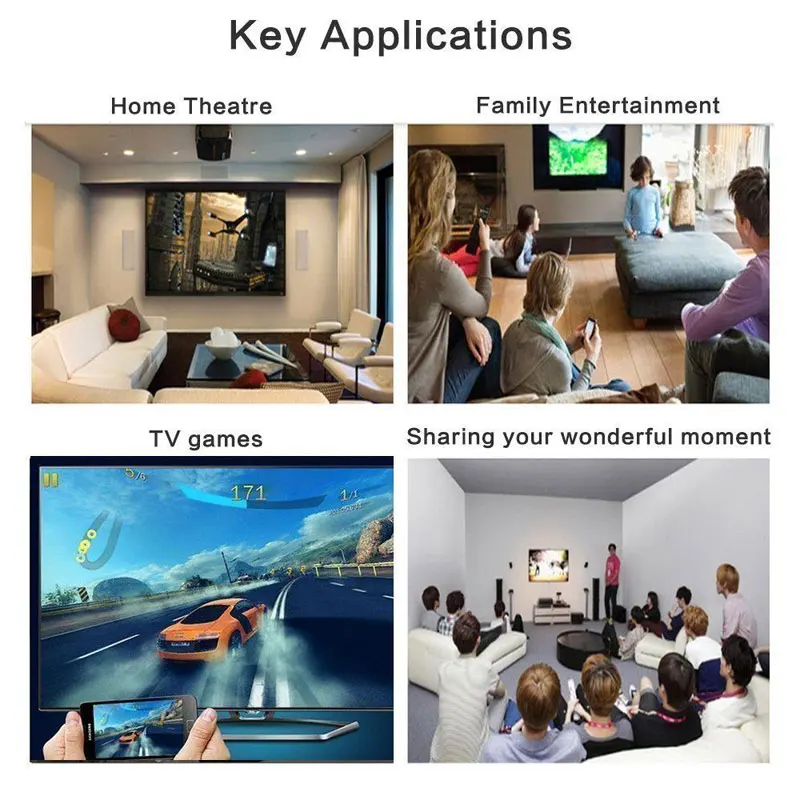 3 в 1 для MHL HDMI кабель Samsung A7 J5/для iPhone X 8 7 6 Plus Huawei Micro USB к адаптер HDTV ТВ разъем|Кабели