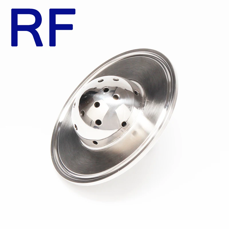 RF 3 &quotЗажимная крышка с 1/4&quot MNPT и распылительным шаром SS304 санитарная нержавеющая