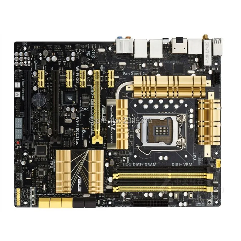 Для ASUS Z87-DELUXE/двойное Оригинальное гнездо для материнской платы LGA 1150 DDR3 Z87 SATA3 USB3.0 настольная материнская плата