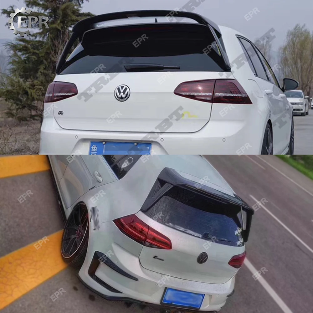 Для Golf 7 5G-TI/TSI TC Тип карбоновый задний спойлер Комплект кузова авто тюнинг часть