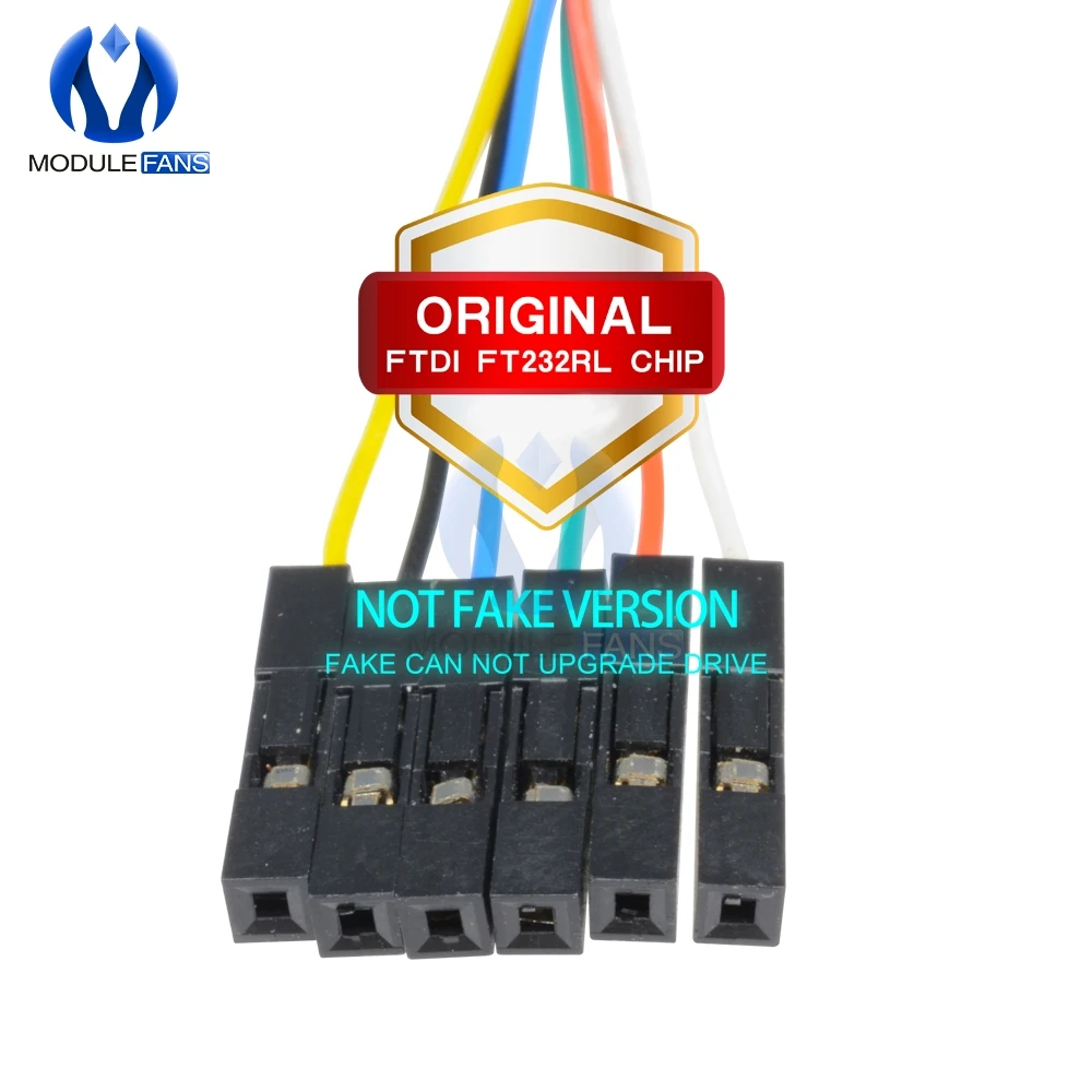 Оригинальный 6P 6PIN FTDI FT232RL FT232 USB к TTL RS232 последовательный провод адаптер модуль
